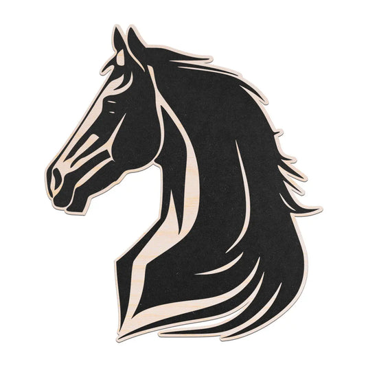 5-Layer Mandala Horse Wall Art