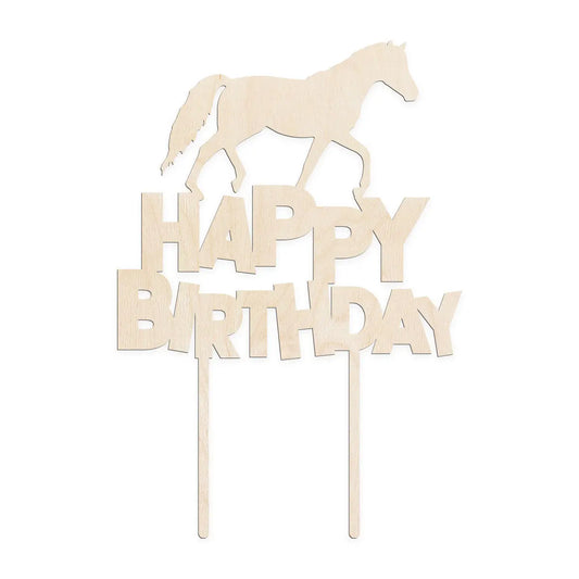 Hevonen syntymäpäivä kakkukoriste