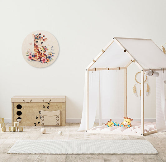 Giraffe Blossom Duo Wall Decor