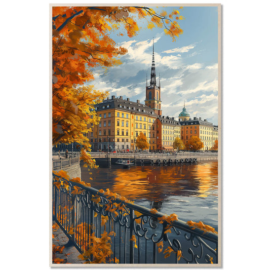Stockholm Bridge — Riverside View
