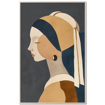 Minimal Portrait — Pearl Earring Study