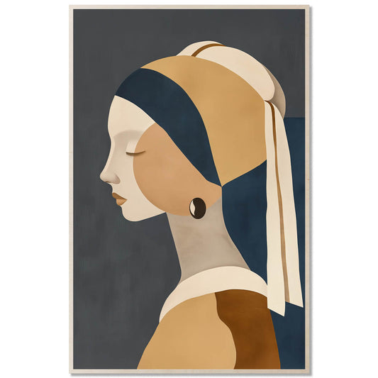 Minimal Portrait — Pearl Earring Study