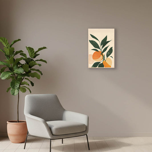 Peach Study — Minimal Geometric Fruit