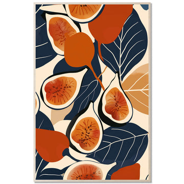 Figs & Leaves - Bohemian fruit art
