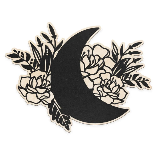 Moon and Flower Wall Decor