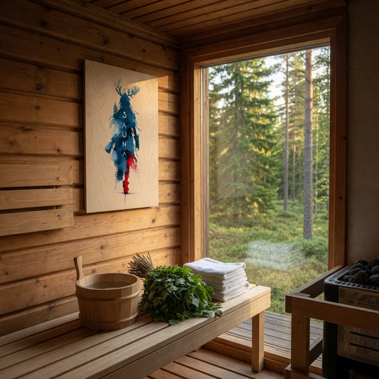 Sauna Tonttu - Nordic Folk Sauna Wall Decor