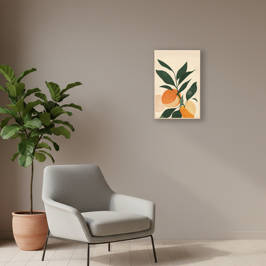 Peach Study — Minimal Geometric Fruit