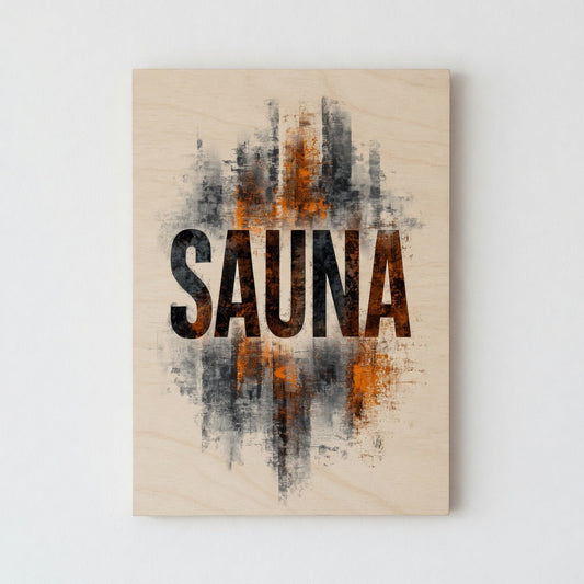 Weathered Effect - Nordic Sauna Wall Decor