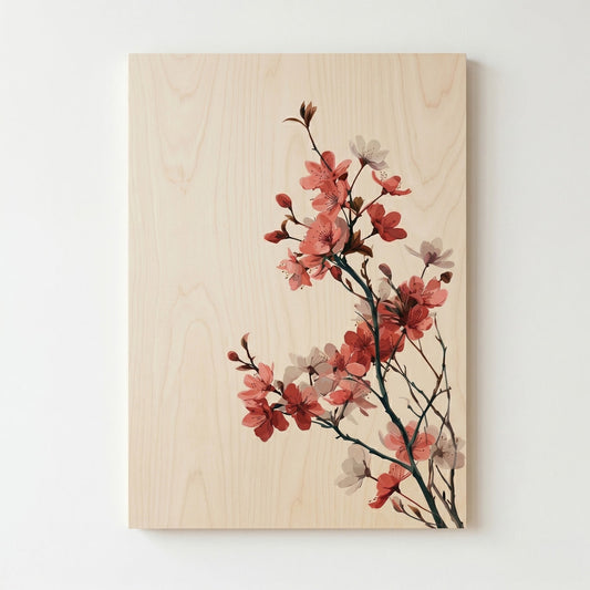 Minimalist Cherry Blossom Wall Art