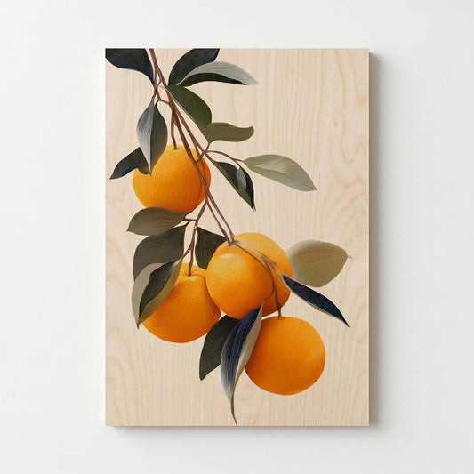 Minimalist Orange - Modern Botanical Wall Art