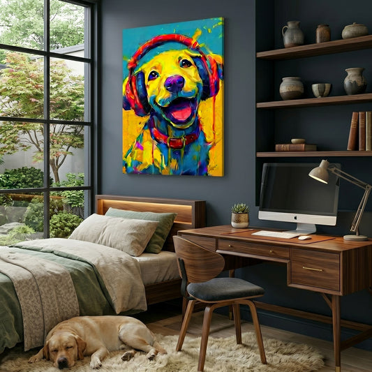 Labrador - Music lover pop art wall decor