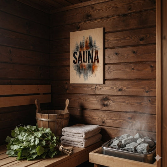 Weathered Effect - Nordic Sauna Wall Decor