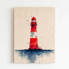 Red Lighthouse - Interior Plywood Wall Decor