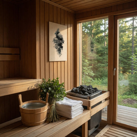 Black Steam - Nordic Sauna Wall Decor
