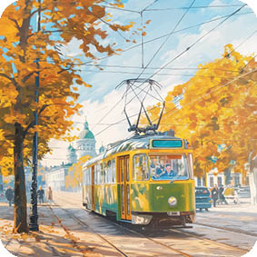 Helsinki Tram - Autumn Edition
