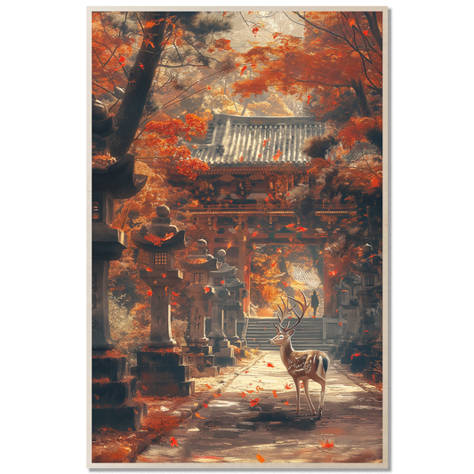 Nara Japan — Temple & Deer