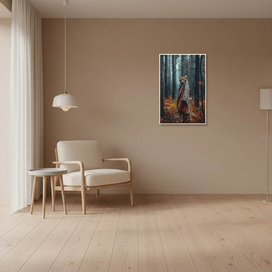 Comic Cat Finnish Forest — Maine