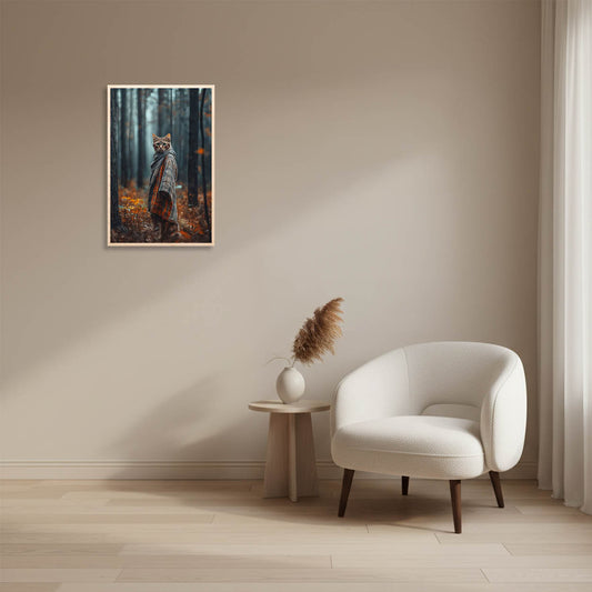 Comic Cat Finnish Forest — Maine