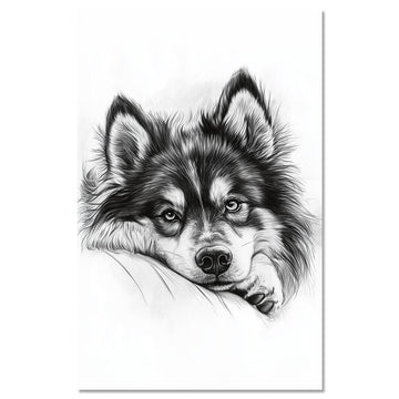 Dog Finnish Lapp husky