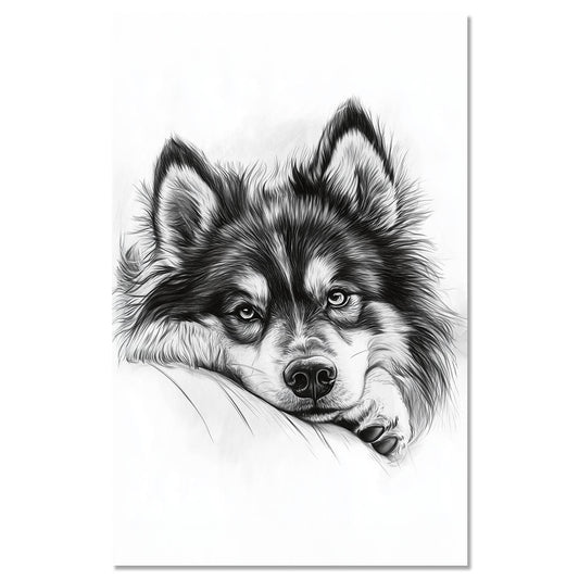 Dog Finnish Lapp husky