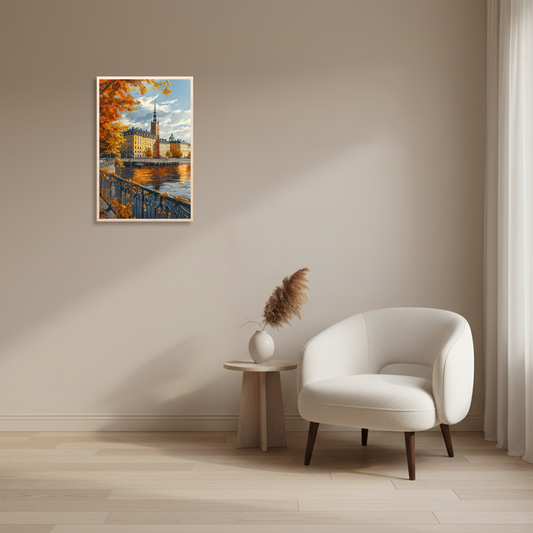 Stockholm Bridge — Riverside View