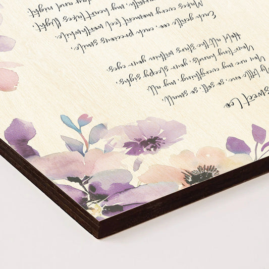 Color printed wood card - square