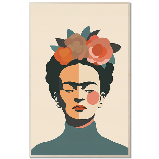 Abstract Portrait — Frida Inspired