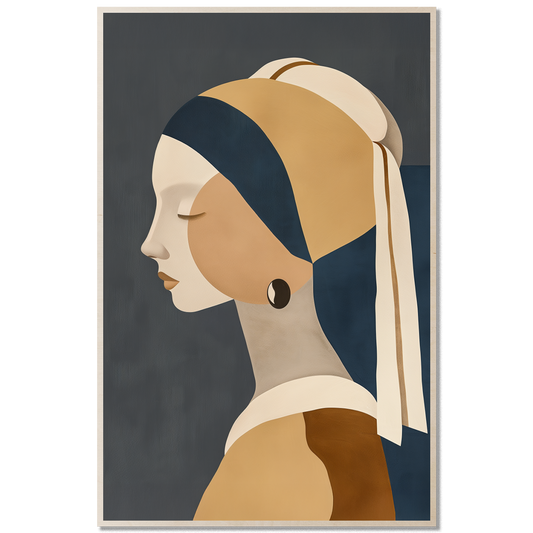 Minimal Portrait — Pearl Earring Study