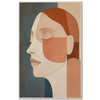 Geometric Portrait — Modigliani Style