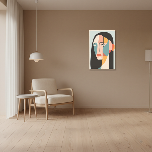 Cubist Portrait — Picasso Style Influence