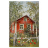 Vibrant red cottage