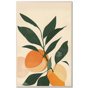 Peach Study — Minimal Geometric Fruit