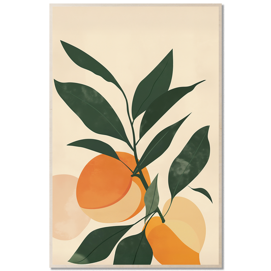 Peach Study — Minimal Geometric Fruit