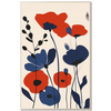 Poppy Blossoms — Modern Abstract Floral