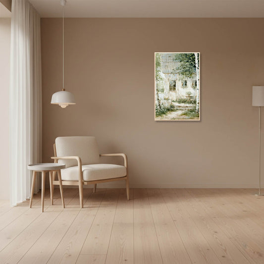 Vibrant yellow cottage