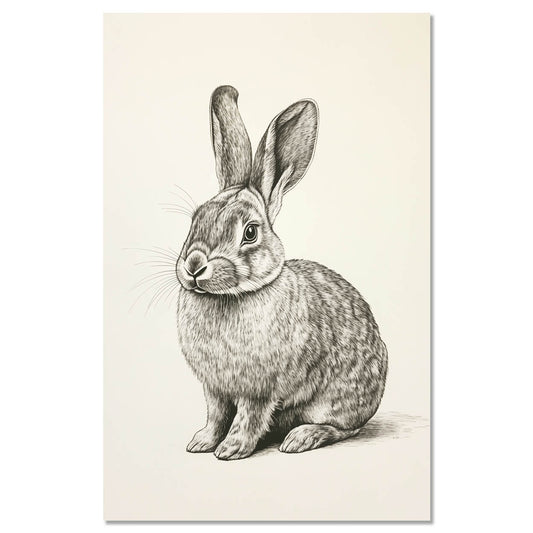 Vintage rabbit illustration
