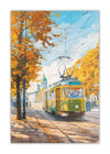 Helsingin raitiovaunu postikortti