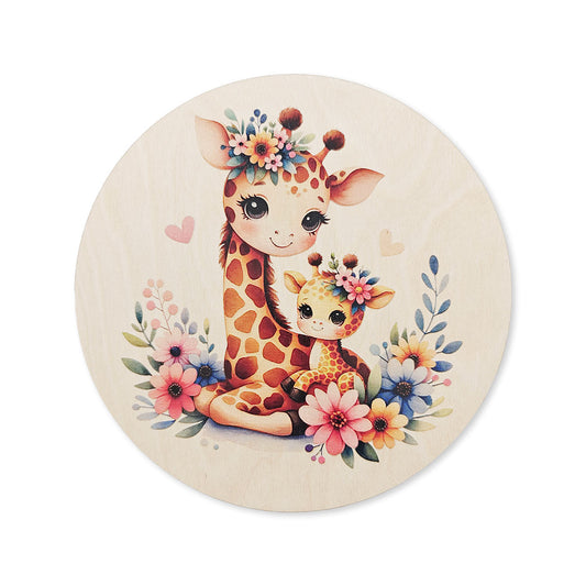 Giraffe Blossom Duo Wall Decor