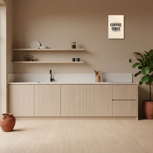 Typography Poster — Bold kitchen text