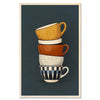 Stacked Ceramic Cups — Morning coffee cups