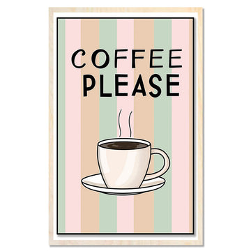 Minimal Coffee Poster — Modern coffee art