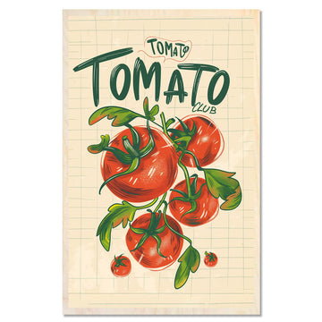 Tomato Poster — Playful tomato design