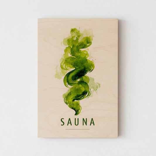 Green Steam - Nordic Sauna Wall Decor