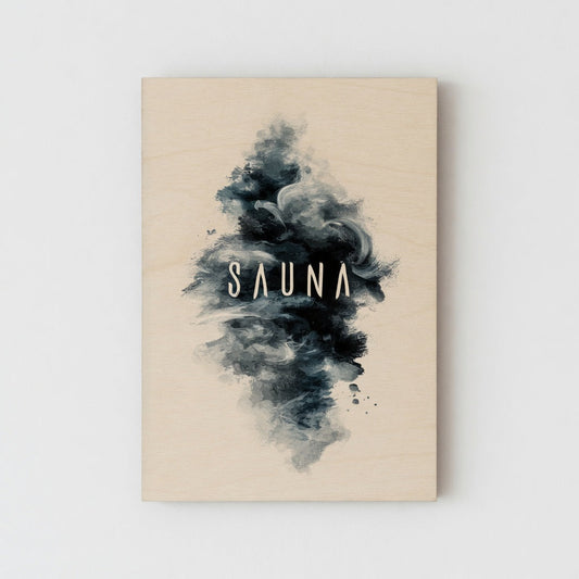 Black Steam - Nordic Sauna Wall Decor