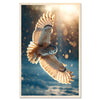 Snowy owl - winter flight