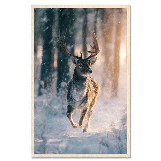 Running deer
