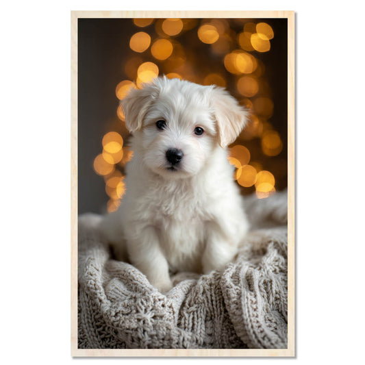 Fluffy puppy - winter warmth