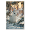 White rabbit - winter gentleness