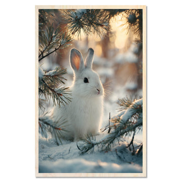 White rabbit - winter gentleness