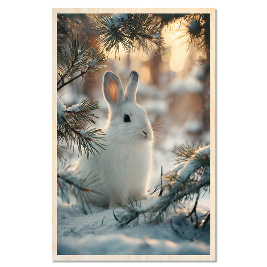 White rabbit - winter gentleness
